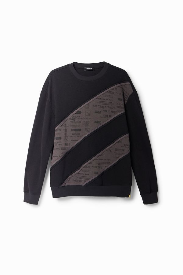 Desigual Desigual Суичър  сиво-бежово / черно