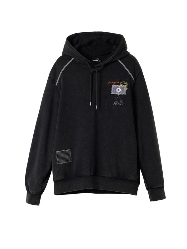 Desigual Desigual Суичър  жълто / светлосиво / оранжево / черно / бяло