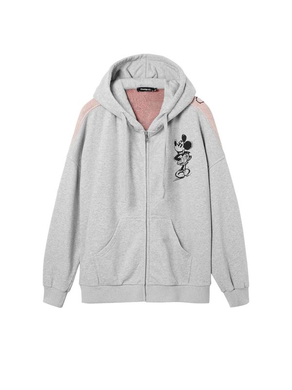 Desigual Desigual Суичъри с качулка 'Mickey Mouse'  сиво / праскова / питая / черно