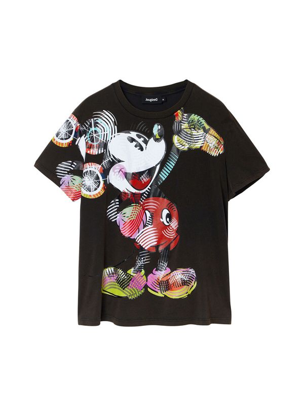 Desigual Desigual Тениска 'Arty Mickey Mouse'  пъстро / черно