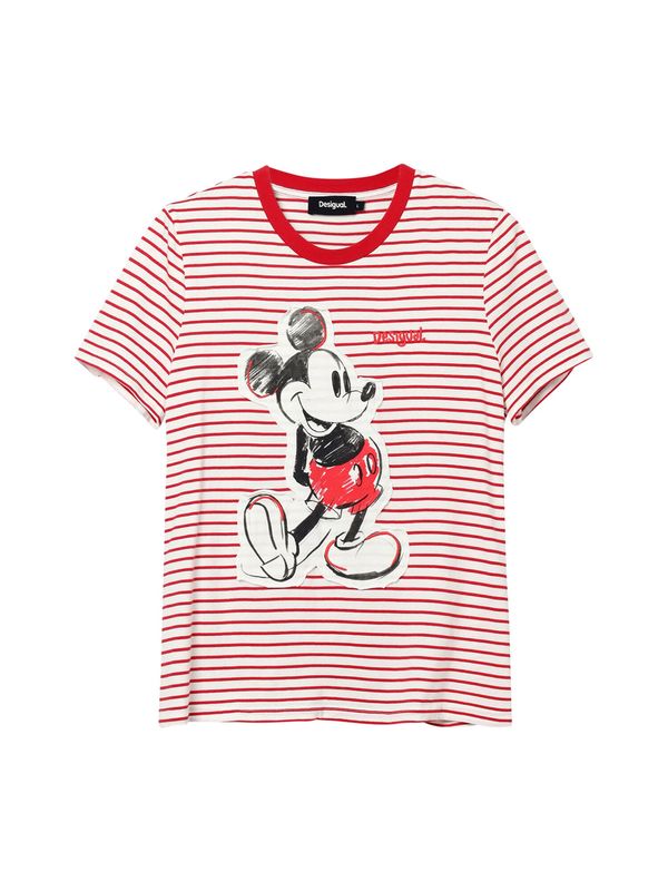 Desigual Desigual Тениска  червено / винено червено / черно