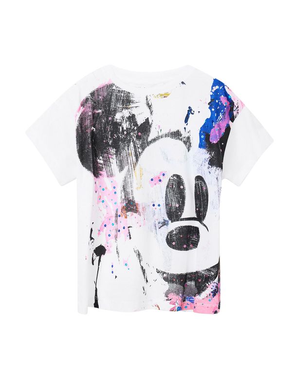 Desigual Desigual Тениска  индиго / еосин / черно / бяло