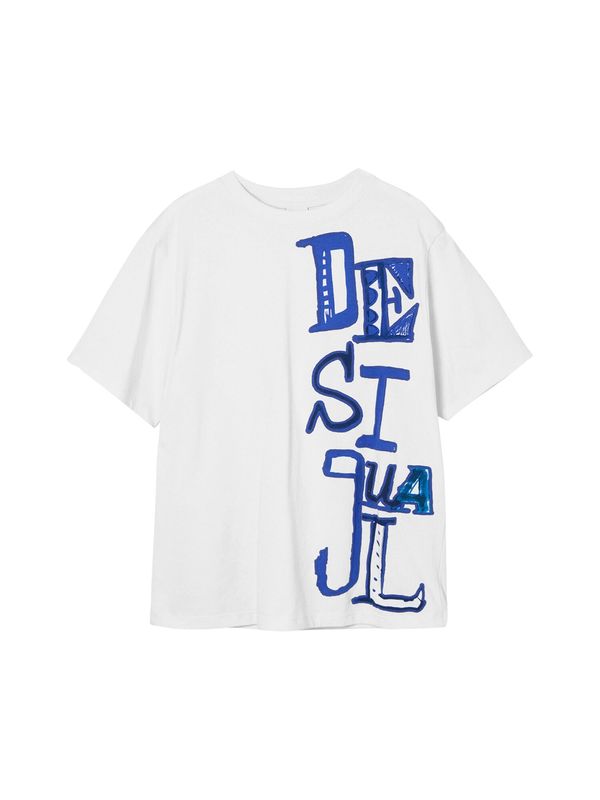 Desigual Desigual Тениска  нейви синьо / бяло