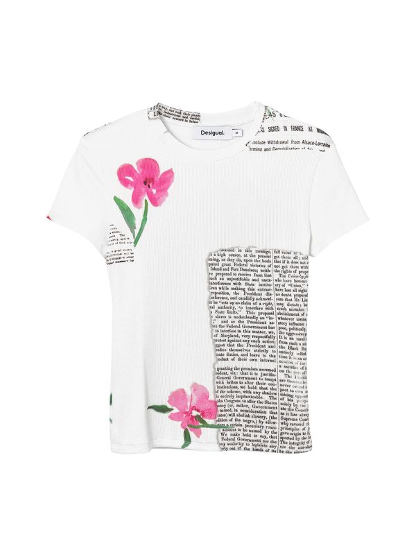 Desigual Desigual Тениска  пъстро / бяло