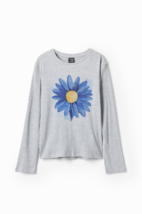 Desigual Desigual Тениска  синьо / жълто / сиво / черно