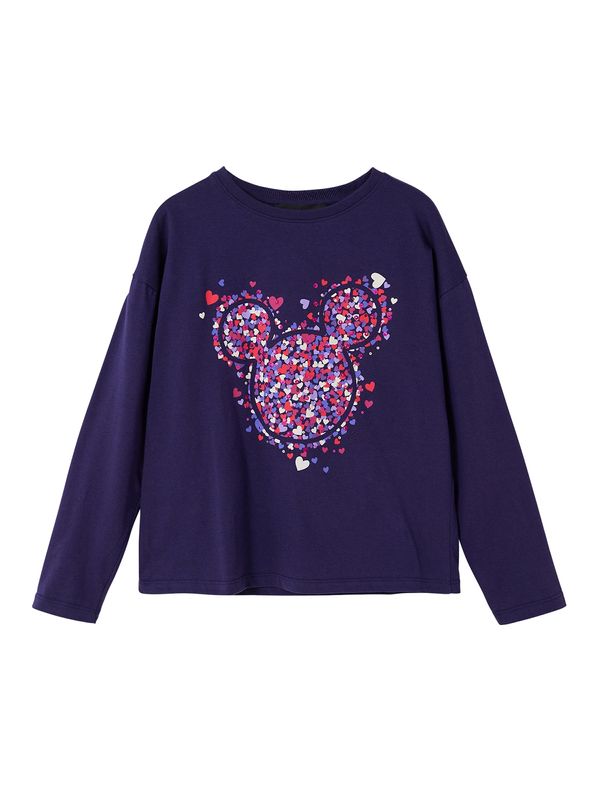 Desigual Desigual Тениска  светлолилаво / тъмнолилаво / розов меланж / бяло