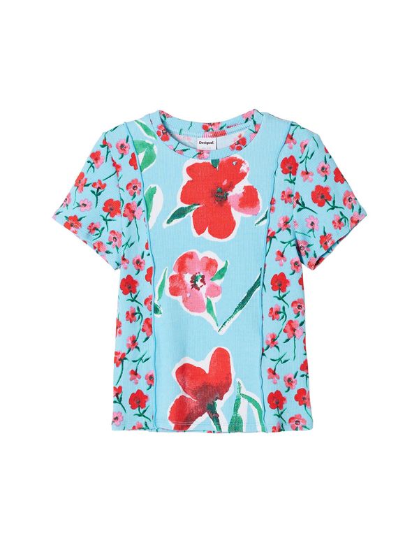 Desigual Desigual Тениска  светлосиньо / зелено / червено / черно / бяло