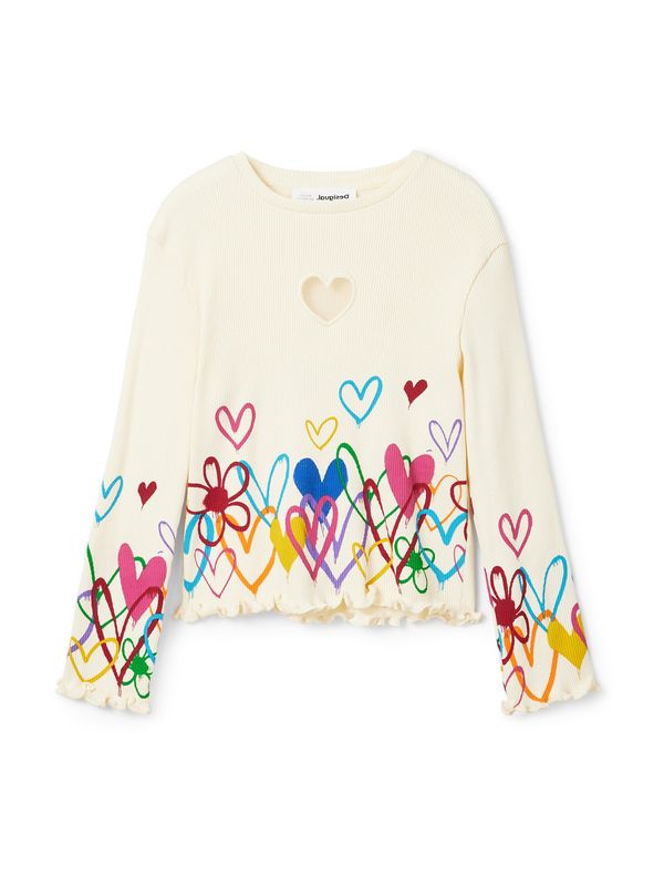 Desigual Desigual Тениска  телесен цвят / синьо / лилав / розово