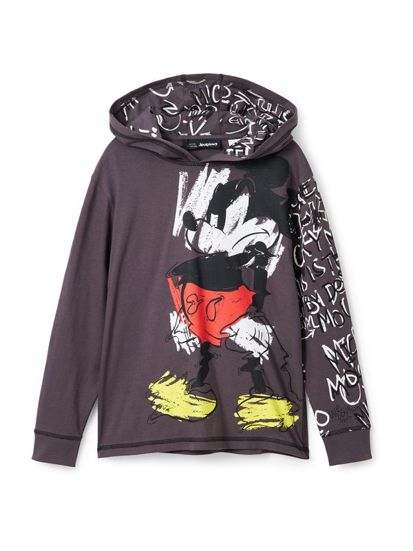 Desigual Desigual Тениска  жълто / графитено сиво / червено / черно / бяло