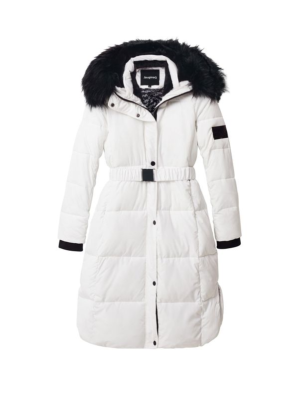 Desigual Desigual Зимно палто 'Noruega'  черно / бяло