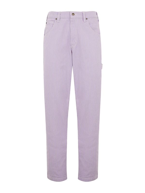 DICKIES DICKIES Дънки 'GARYVILLE HICKORY'  пастелно червено / бяло