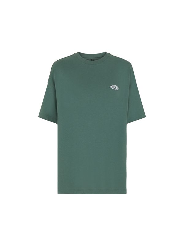 DICKIES DICKIES Тениска 'SUMMERDALE'  тъмнозелено / бяло