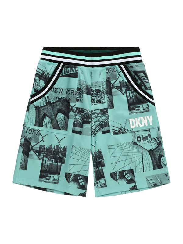 DKNY DKNY Панталон  мента / черно / бяло