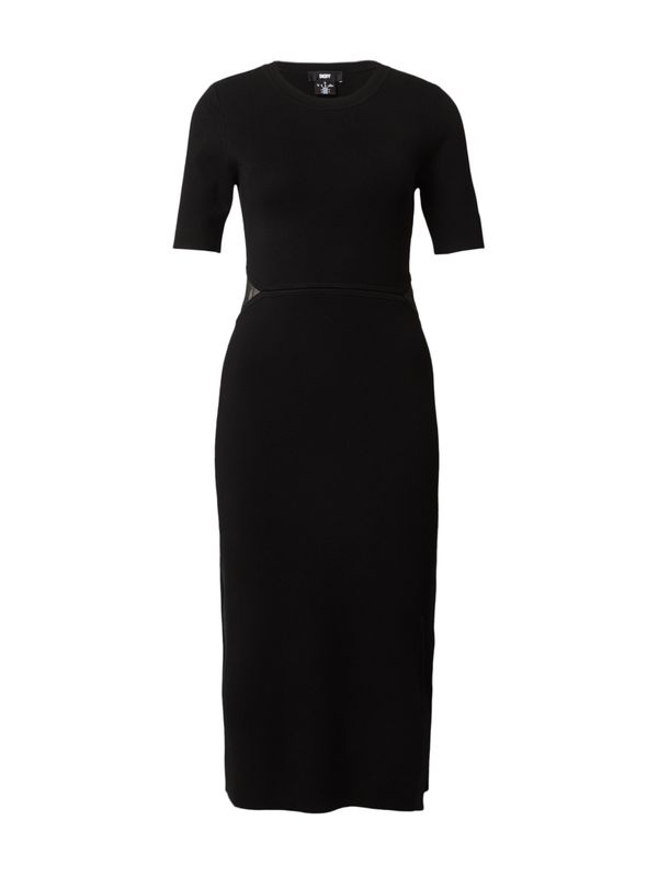 DKNY DKNY Плетена рокля  черно