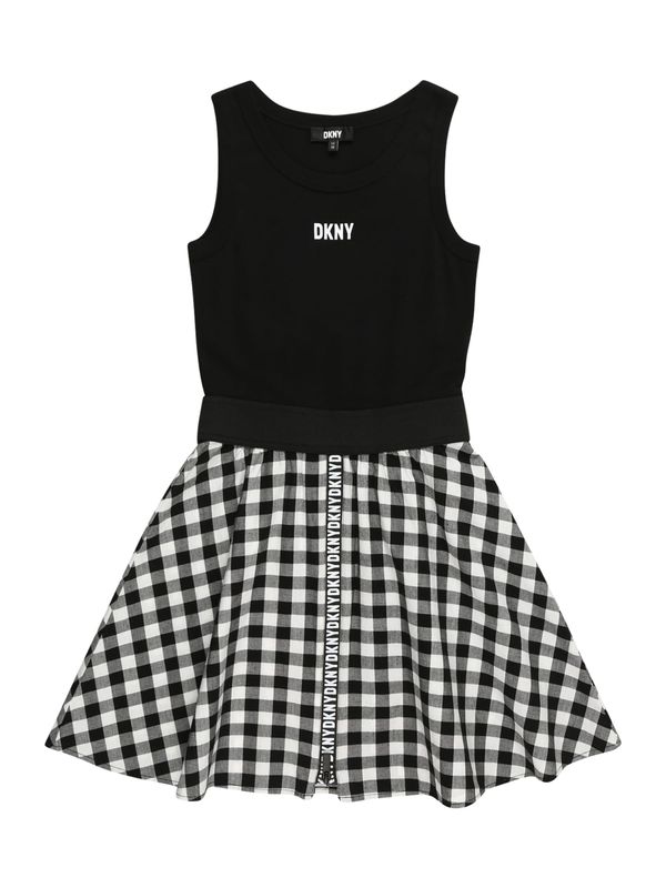 DKNY DKNY Рокля  черно / мръсно бяло