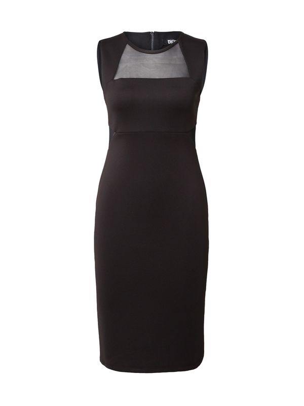 DKNY DKNY Рокля с права кройка  черно