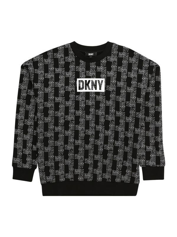 DKNY DKNY Суичър  сиво / черно / бяло