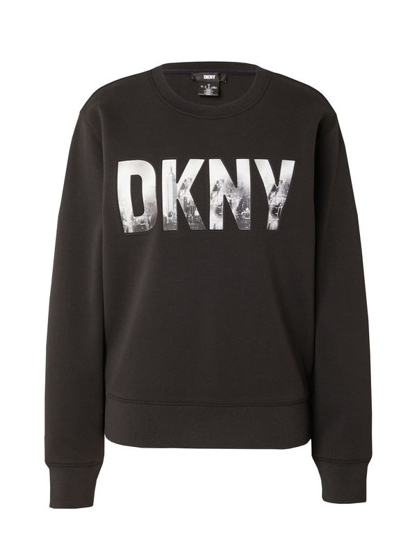 DKNY DKNY Суичър 'SKYLINE'  сиво / черно / бяло