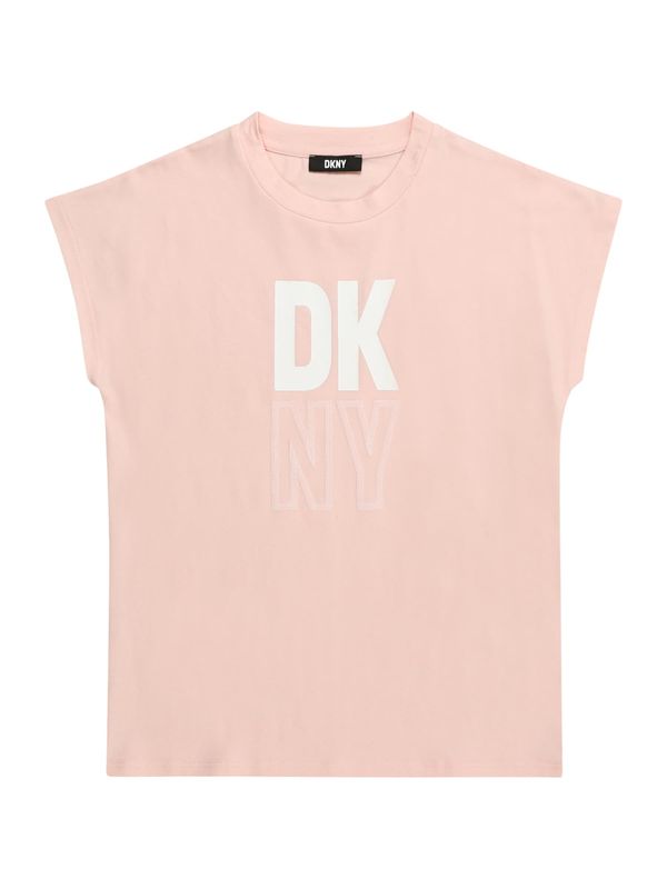 DKNY DKNY Тениска  бледорозово / бяло