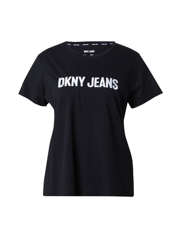 DKNY DKNY Тениска  черно / бяло