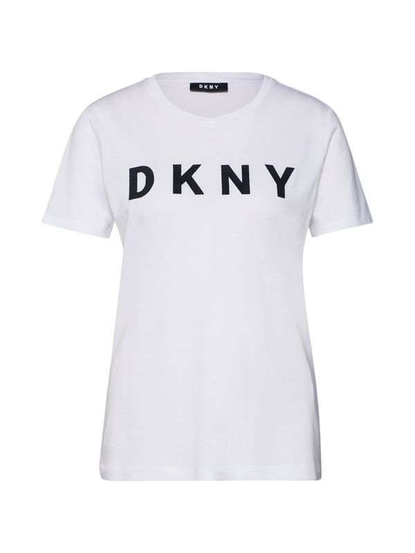 DKNY DKNY Тениска 'FOUNDATION'  черно / бяло
