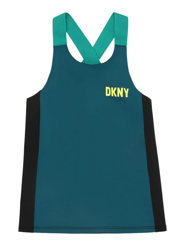 DKNY DKNY Топ  неоново жълто / петрол / черно