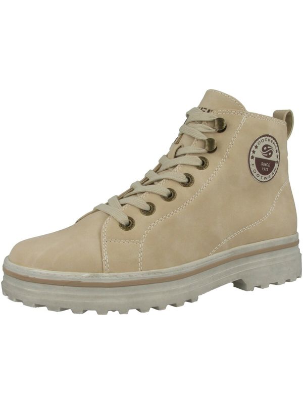 Dockers by Gerli Dockers by Gerli Ниски ботуши с връзки  бежово / кафяво