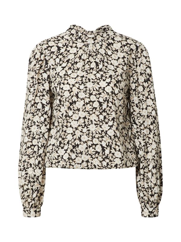 Dorothy Perkins Dorothy Perkins Блуза 'Mono Ditsy'  бежово / черно