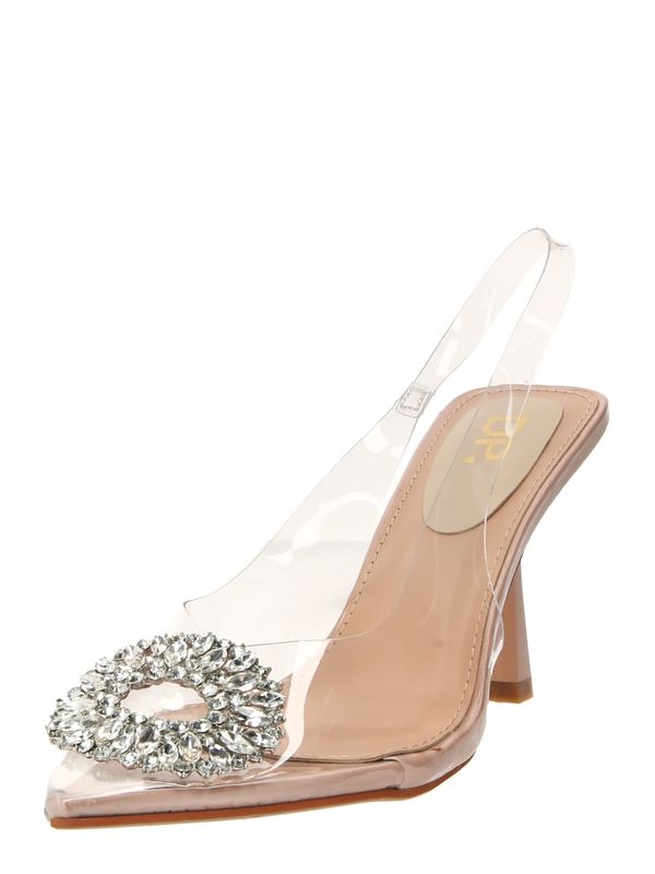 Dorothy Perkins Dorothy Perkins Дамски обувки на ток с отворена пета 'Dixie'  телесен цвят / прозрачно