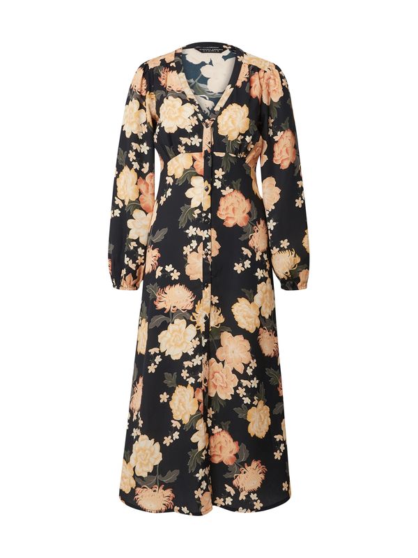 Dorothy Perkins Dorothy Perkins Рокля тип риза  тъмнозелено / праскова / черно