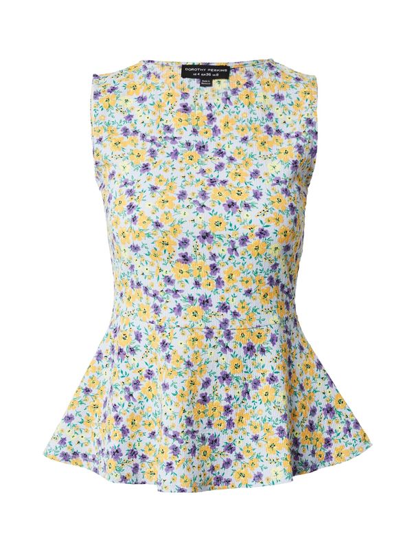 Dorothy Perkins Dorothy Perkins Топ 'Ditsy'  жълто / зелено / лилав / пастелнолилаво