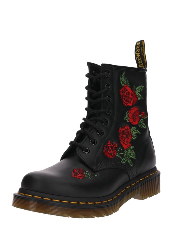 Dr. Martens Dr. Martens Ниски ботуши с връзки 'Vonda'  зелено / червено / черно