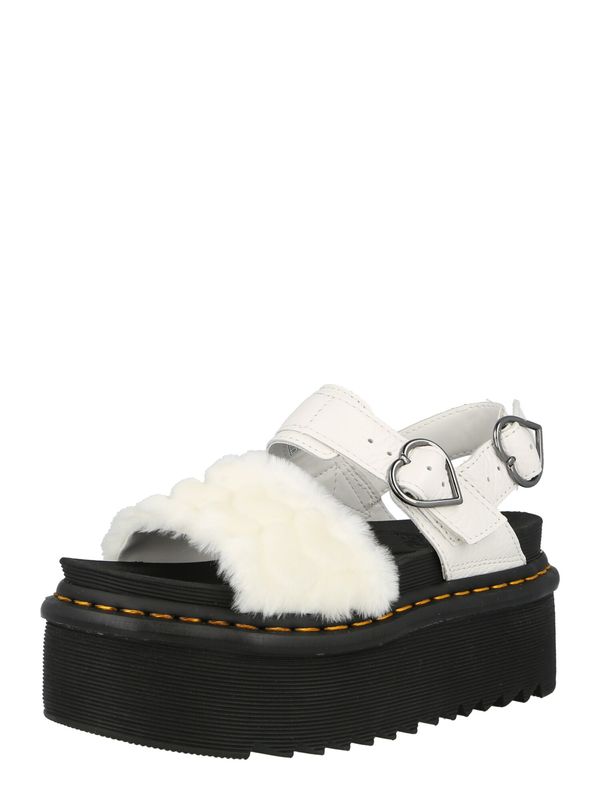 Dr. Martens Dr. Martens Сандали 'Voss Quad Fluffy'  бяло