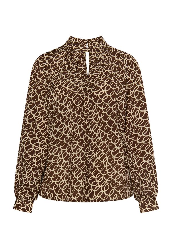 DreiMaster Klassik DreiMaster Klassik Блуза  бежово / кестеняво кафяво