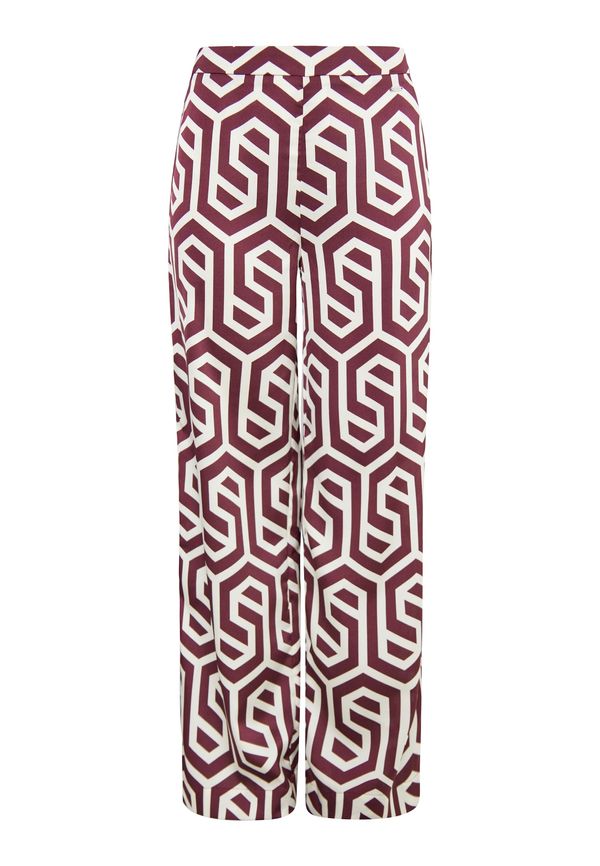 DreiMaster Klassik DreiMaster Klassik Панталон  бордо / бяло