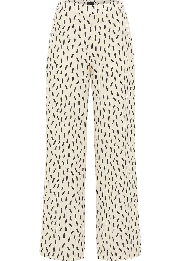 DreiMaster Klassik DreiMaster Klassik Панталон 'Eucaly'  черно / бял памук