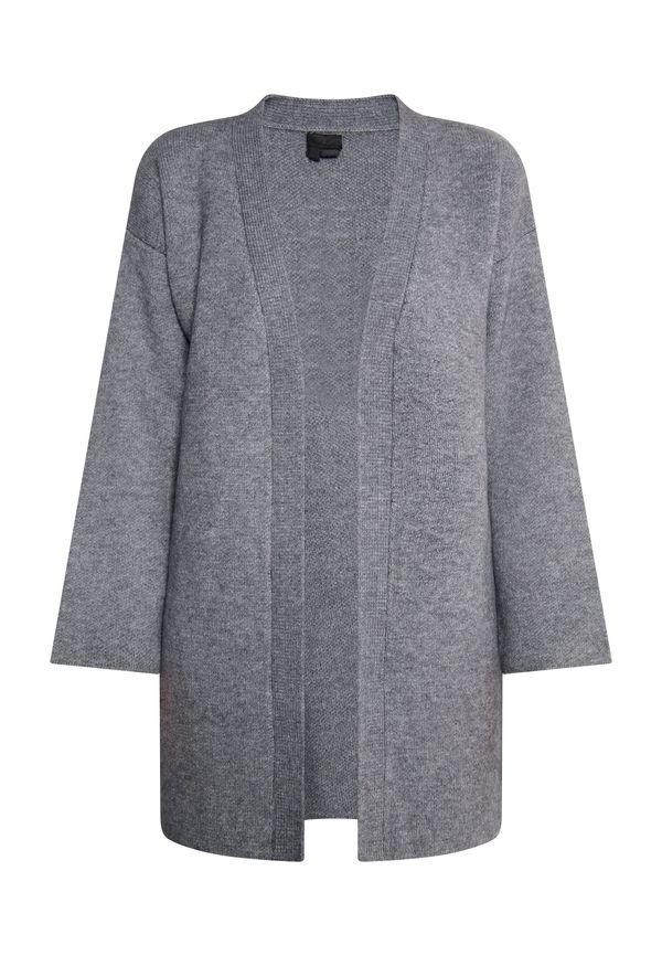 DreiMaster Klassik DreiMaster Klassik Плетена жилетка 'Ledkin'  сив меланж