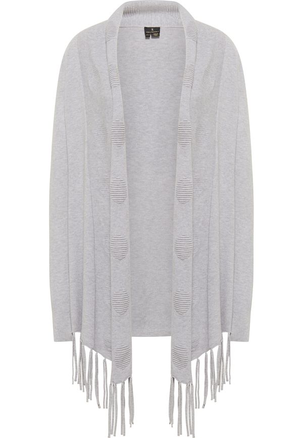 DreiMaster Klassik DreiMaster Klassik Плетена жилетка  сив меланж