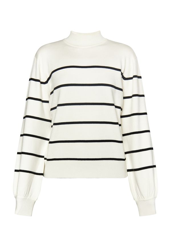 DreiMaster Klassik DreiMaster Klassik Пуловер  черно / бял памук