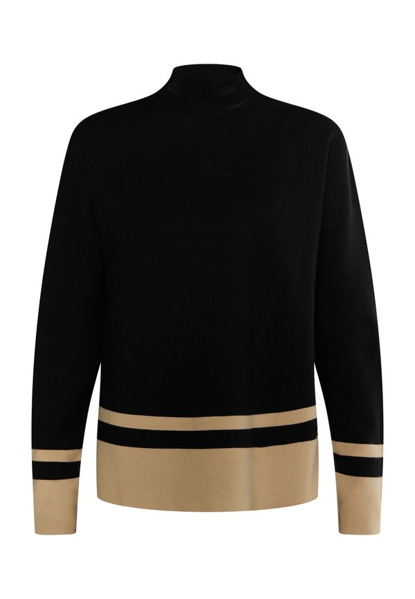 DreiMaster Klassik DreiMaster Klassik Пуловер 'Ledkin'  бежово / черно