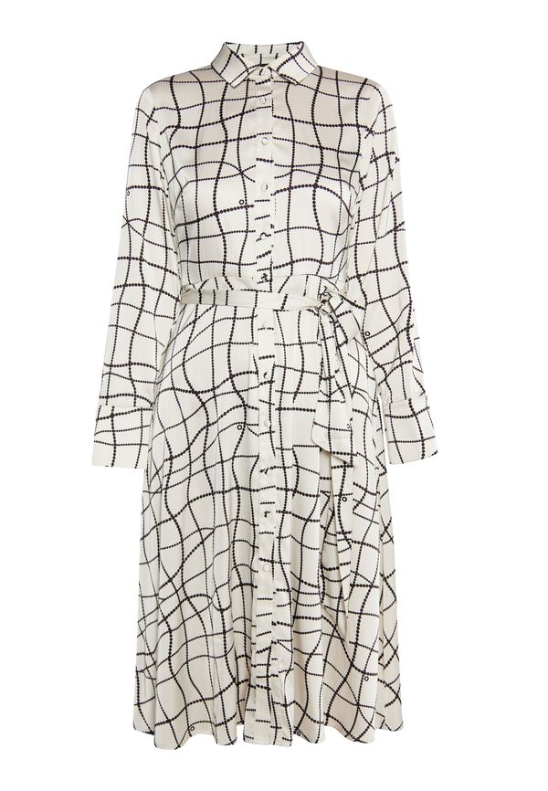 DreiMaster Klassik DreiMaster Klassik Рокля  черно / бял памук