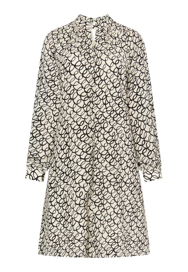 DreiMaster Klassik DreiMaster Klassik Рокля  черно / бял памук