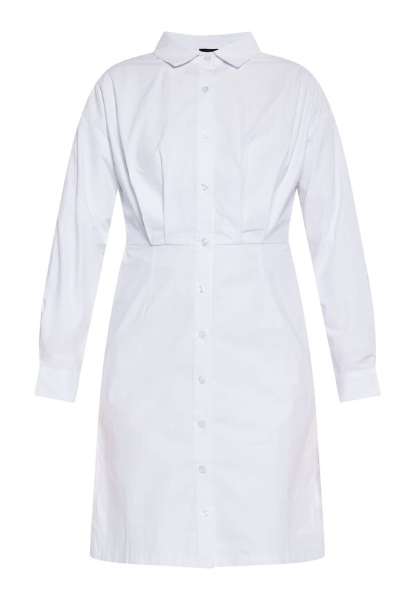 DreiMaster Klassik DreiMaster Klassik Рокля тип риза  бяло