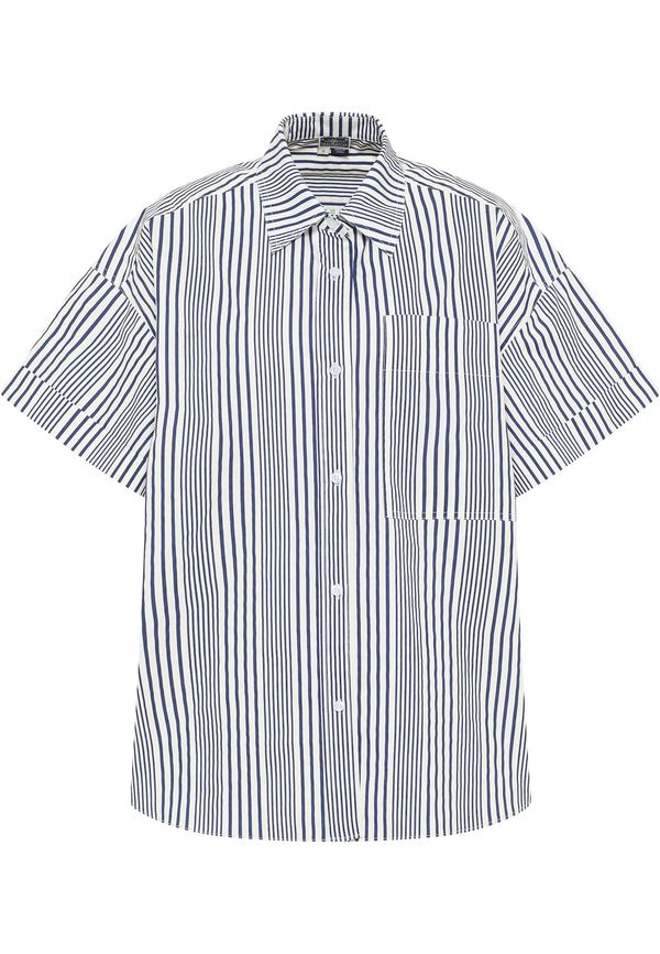 DreiMaster Maritim DreiMaster Maritim Блуза  морскосиньо / бял памук