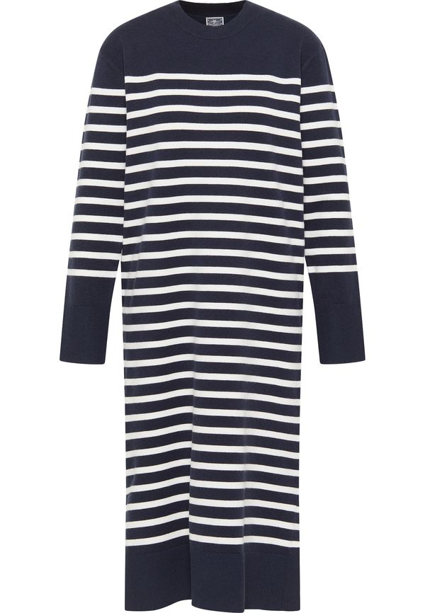 DreiMaster Maritim DreiMaster Maritim Плетена рокля 'Ikita'  морскосиньо / бяло