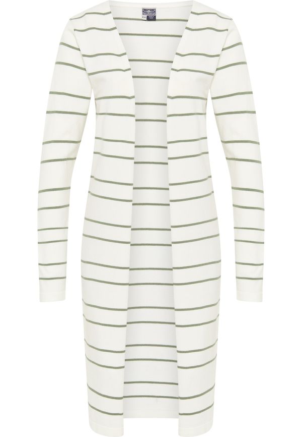 DreiMaster Maritim DreiMaster Maritim Плетена жилетка  маслина / бяло