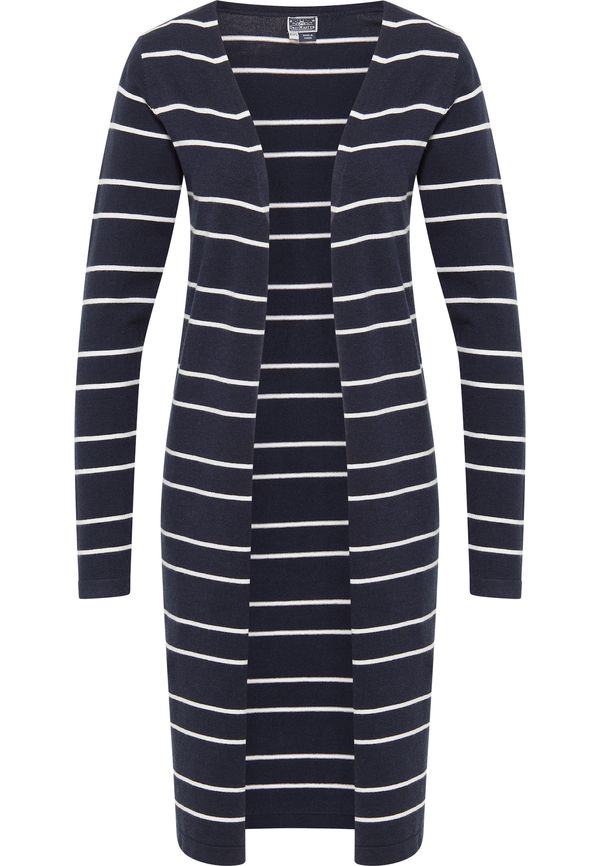 DreiMaster Maritim DreiMaster Maritim Плетена жилетка  морскосиньо / бял памук