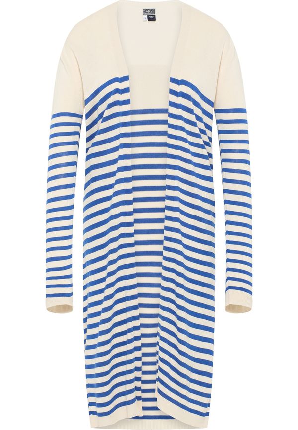 DreiMaster Maritim DreiMaster Maritim Плетена жилетка  синьо / бял памук