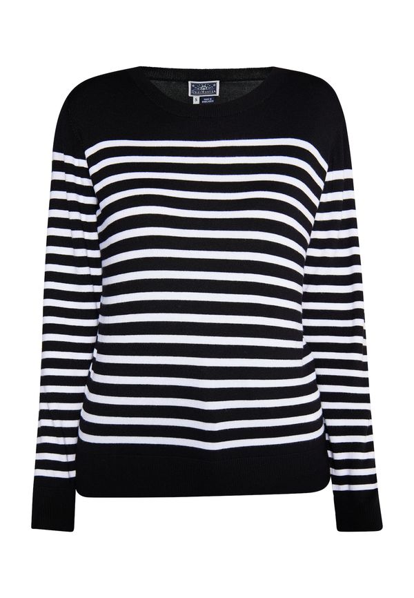 DreiMaster Maritim DreiMaster Maritim Пуловер  черно / бяло