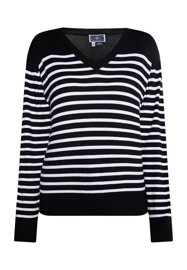 DreiMaster Maritim DreiMaster Maritim Пуловер  черно / бяло